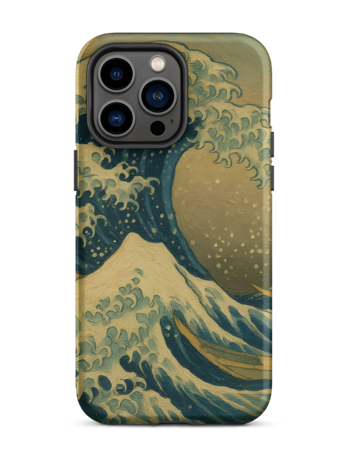 Japan Collection: Crashing Waves - Tough Case for iPhone